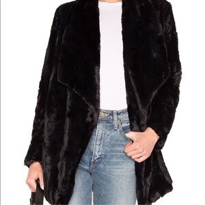 Jack by BB Dakota Black Faux Fur Jacket